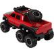 LeanToys Autko Terenowe Napęd Frykcyjny Duże Koła 1:16 Czerwone