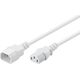 Kabel zasilający Goobay Goobay Power Cable C14 to C13. White. 0.5m