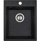 Νεροχύτης Laveo SBHA710T ΝΕΡΟΧΥΤΗΣ CHICHI POLIGRAN 1-ΘΑΛ. 48X39 ΜΑΥΡΟΣ + ΣΥΦ. ΜΕ ΜΠΑΤ. ELZA // ZL.LA.CHICHI-48X39-CZ+SYF
