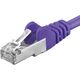 PremiumCord PREMIUMCORD Καλώδιο Patch CAT6a S-FTP, RJ45-RJ45, AWG 26/7 3m μωβ