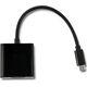 Kabel USB Qoltec USB-C - HDMI 0.23 m Czarny (50375)