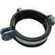 Niczuk Obejma pojedyncza DUO z izolacją 1 1/4" BK (41-46)