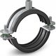 Niczuk Obejma pojedyncza DUO z izolacją 1 1/4" BK (41-46)