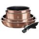 Berlinger Haus KOMPLET GARNKÓW 9-ele CLICK COOK BERLINGER HAUS METALLIC LINE ROSE GOLD BH-6147