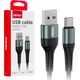 Kabel USB AMiO Kabel do ładowania usb-a - usb-c 3a 100cm fulllink amio-03911