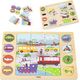 Viga Toys VIGA Drewniane Puzzle Odgadnij po Cieniu  - Środki Transportu Układanka 17 el.