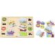 Viga Toys VIGA Drewniane Puzzle Odgadnij po Cieniu  - Środki Transportu Układanka 17 el.