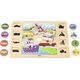 Viga Toys VIGA Drewniane Puzzle Odgadnij po Cieniu  - Środki Transportu Układanka 17 el.