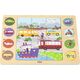 Viga Toys VIGA Drewniane Puzzle Odgadnij po Cieniu  - Środki Transportu Układanka 17 el.