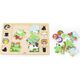 Viga Toys VIGA Drewniane Puzzle Odgadnij Po Cieniu - Farma Układanka 17 el.