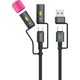 Kabel USB-C 4smarts Explorer 4w1 60W 1m   czarny
