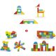 Viga Toys Drewniane Klocki Edukacyjne w Wiaderku 80 el.