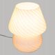 Lampa stołowa Atmosphera Lampa stołowa grzybek CARA, szklana, Ø 15 cm