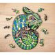 EcoWoodArt EWA Drewniane Puzzle 3D Klocki Układanka Kameleon