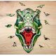 EcoWoodArt EWA Drewniane Puzzle 3D Klocki Układanka T-Rex