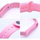 OEM Pasek silikonowy do XIAOMI Mi Band 5 / 6 / 7 różowy (37)