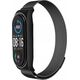OEM Pasek metalowy METAL do XIAOMI Mi Band 5 / 6 czarny (01)