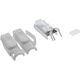 InLine InLine® crimp plugs Cat.6A RJ45 shielded, with bend protection and insertion guide, grey, 100pcs. pack