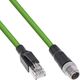 InLine InLine® Industrial network cable, M12 8-pin X-coded to RJ45 plug, Cat.6A PUR 20m