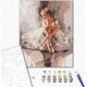 BRUSHME Ζωγραφική με αριθμούς BRUSHME, 40x50 cm, μπαλαρίνα σε σύννεφο τρυφερότητας, 1 τεμ.