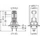 Car bulbs OSRAM LED, H7/H18, 16W, 12V, PX26D, 2 pcs
