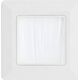 InLine InLine® Wall frame with brush pass, for TV, white RAL9010