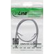 InLine InLine® Patch cable slim, U/FTP, Cat.8.1, TPE halogen-free, grey 0.25m