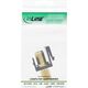 InLine Keystone installation adapter, connection coupling for satellite cable, 2x F-sockets, white