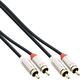 InLine InLine® Slim Audio cable 2x RCA M/M, Stereo, 2m