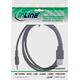 InLine InLine® USB DC power adapter cable, USB A male plug to DC plug 3.5x1.35mm, black, 2m