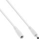 InLine InLine® DC extension cable, DC plug male/female 4.0x1.7mm, white, 5m