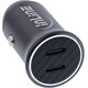 InLine InLine® USB car charger power-adapter power delivery, 2x USB Type-C, black