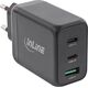 InLine InLine® USB PD power supply, GaN charger, 3-port, Dual USB-C + USB-A, 65W, black
