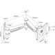 InLine InLine® Wall Bracket for TFT up to 68cm 27" max. 15kg two-piece arm