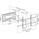 InLine InLine® XL-Arm Full-Motion TV Wall Mount, for 43"-80" Flat Panel TVs, max. 50kg