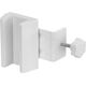InLine InLine® Table leg clamp for socket strip, screw clamp, white