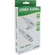 InLine InLine® USB4 cable, USB Type-C, one side angled, PD 240W, 8K60Hz, TPE white, 1.5m