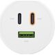 InLine InLine® USB PD power supply, GaN charger, 3-port, Dual USB-C + USB-A, 65W, white