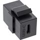 Adapter USB InLine InLine® USB 3.1 Snap-In module, USB-C F/F, black housing