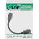 Adapter AV InLine InLine® HDMI 2x Keystone cable 4K/60Hz, HDMI A female/female, black, 0.2m