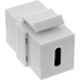 Adapter USB InLine InLine® USB 3.1 Snap-In module, USB-C F/F, white housing