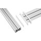 InLine InLine® Slatwall Panel Aluminium, for table mounting, 1m