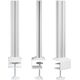 InLine InLine® Slatwall mounting columns aluminium, for table mounting Panel, set of 2