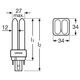 Świetlówka kompaktowa Osram Dulux G24q-1 13W (4050300389059)