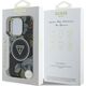 Etui Guess Glitter Flowers Triangle       Buttons MagSafe do iPhone 16 Pro Max czarny