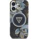 Etui Guess Glitter Flowers Triangle       Buttons MagSafe do iPhone 16 czarny