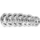 TOS ZESTAW TALERZY OLIMPIJSKICH STALOWYCH KALIBROWANYCH 2 x 0.25 - 1.25 KG (6 KG) HMS