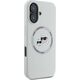 Etui Karl Lagerfeld Silicone Double       Heads And Circle MagSafe do iPhone 16 beżowy