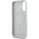 Etui Karl Lagerfeld Silicone Double       Heads And Circle MagSafe do iPhone 16 beżowy