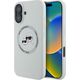 Etui Karl Lagerfeld Silicone Double       Heads And Circle MagSafe do iPhone 16 beżowy